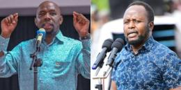 A collage of Interior CS Kipchumba Murkomen and Trans Nzoia County Governor George Natembeya.